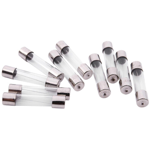 10 x 6 x 30mm 250V 3A Γυάλινες βάσεις κεριών γρήγορης τήξης
