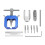 Motor pinion puller kit (2 pieces) - RC motor pinion puller - Universal motor pinion puller 1