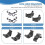2-piece data cable organizer, cable clips, cable holder for Oculus Quest Link virtual reality headset 5