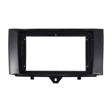 Mascherina autoradio 2-DIN per Mercedes-Benz Smart Fortwo (2011-2015) con lettore DVD e adattatore per montaggio sul cruscotto