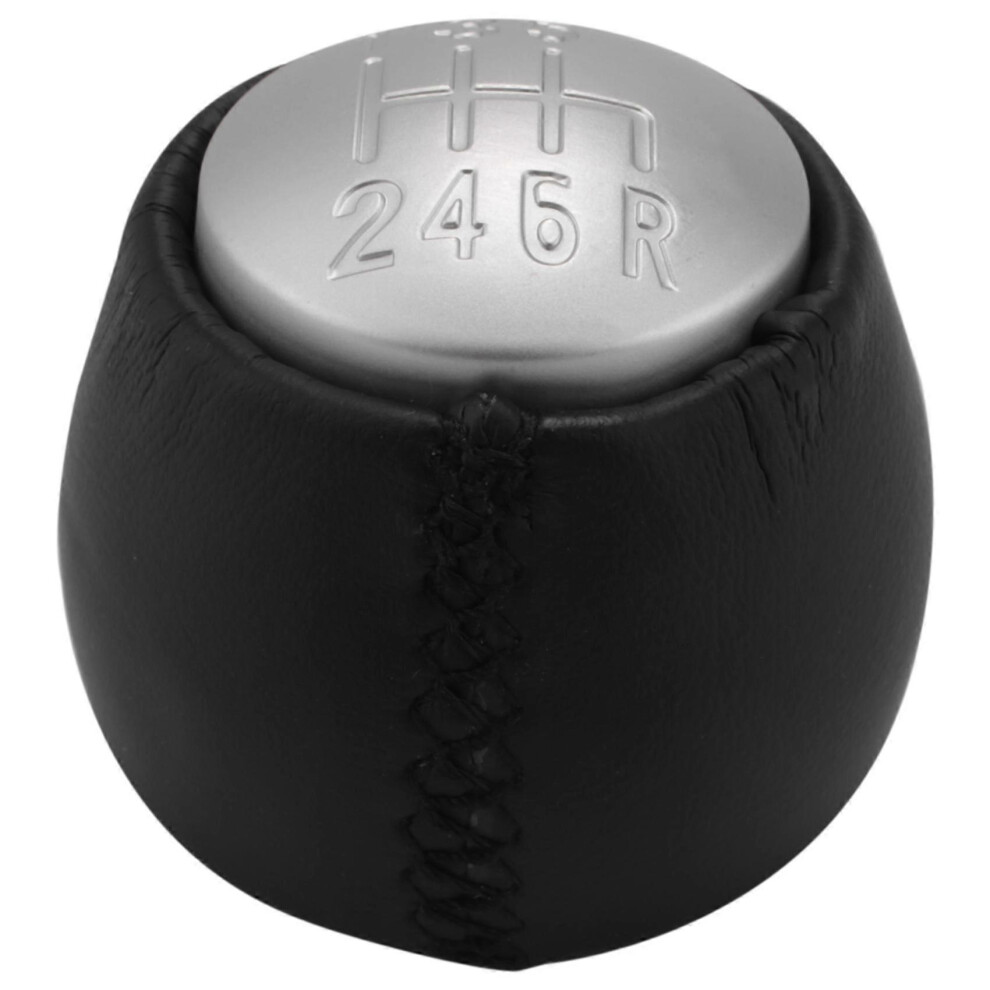 6-Speed Gearshift Knob Compatible With Alfa Romeo Gt 147 166 3.2 V6 55347387 Silver 8963235293826