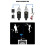 0V/48V Wireless XLR Microphone Transmitter and Receiver Wireless System Rechargeable compatible with 2