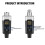0V/48V Wireless XLR Microphone Transmitter and Receiver Wireless System Rechargeable compatible with 3