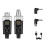 0V/48V Wireless XLR Microphone Transmitter and Receiver Wireless System Rechargeable compatible with 4