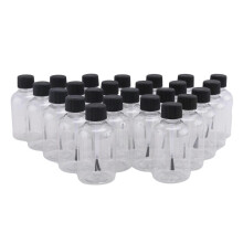 Set van 24 lege plastic lijmflesjes met kwastjes, 50 ml. Lege verfflesjes, lijm voor knutselactiviteiten voor peuters en kinderen.