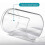 3-Piece Bathroom Cup Dispenser 3 oz Tabletop Dishwasher Cup Holder, Small Plastic 3
