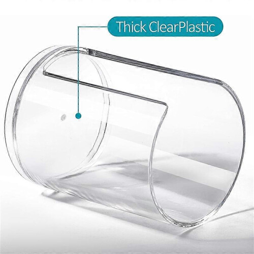 3-Piece Bathroom Cup Dispenser 3 oz Tabletop Dishwasher Cup Holder, Small Plastic 2