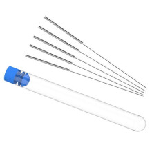 Pack of 5 MK8E stainless steel cleaning needles for 3D printing nozzles.