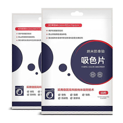 100 salviette per il bucato resistenti alle macchie e resistenti al colore. 1