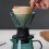 600ml immersion filter switch glass compatible with V60 pour-over coffee machine, V-shaped drip coffee filter and 5