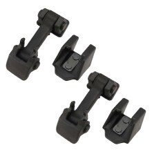 1 pair of front cap fasteners and holders 55395653AF 55395652AC compatible with Jeep Wrangler JK 2007-2018