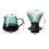 600ml immersion filter switch glass compatible with V60 pour-over coffee machine, V-shaped drip coffee filter and 2