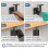 4 adjustable railing brackets, stair railing brackets, stair handrail brackets, wall mounting 5