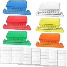 60 sets of hanging file tabs and inserts, colored folder labels compatible with file identification