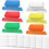 60 sets of hanging file tabs and inserts, colored folder labels compatible with file identification 1