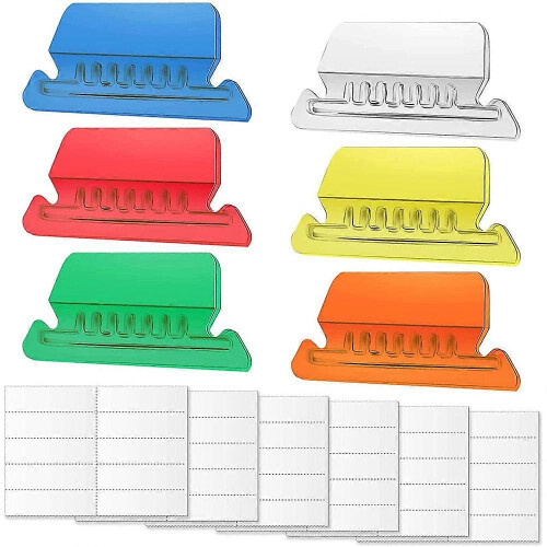 60 sets of hanging file tabs and inserts, colored folder labels compatible with file identification