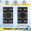 4 soft black foam sanding discs, interface sanding pad for Festool RS400 LS130 sander 3