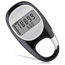3D pedometer compatible with walking steps and miles, portable walking pedometer with distance display