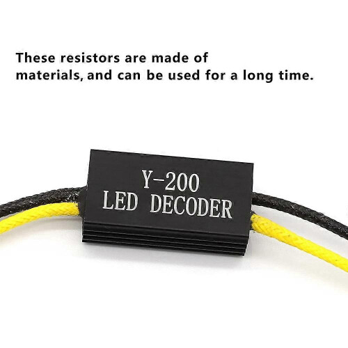 12V Motorcycle LED Load Resistor LED Decoder LED Indicator Turn Signal Flasher Interference Eliminator compatible with 2
