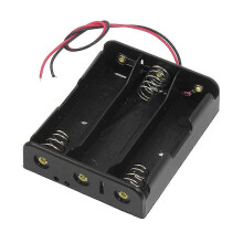 Series 3.7V flat tip battery holder compatible with 3 x 18650 batteries