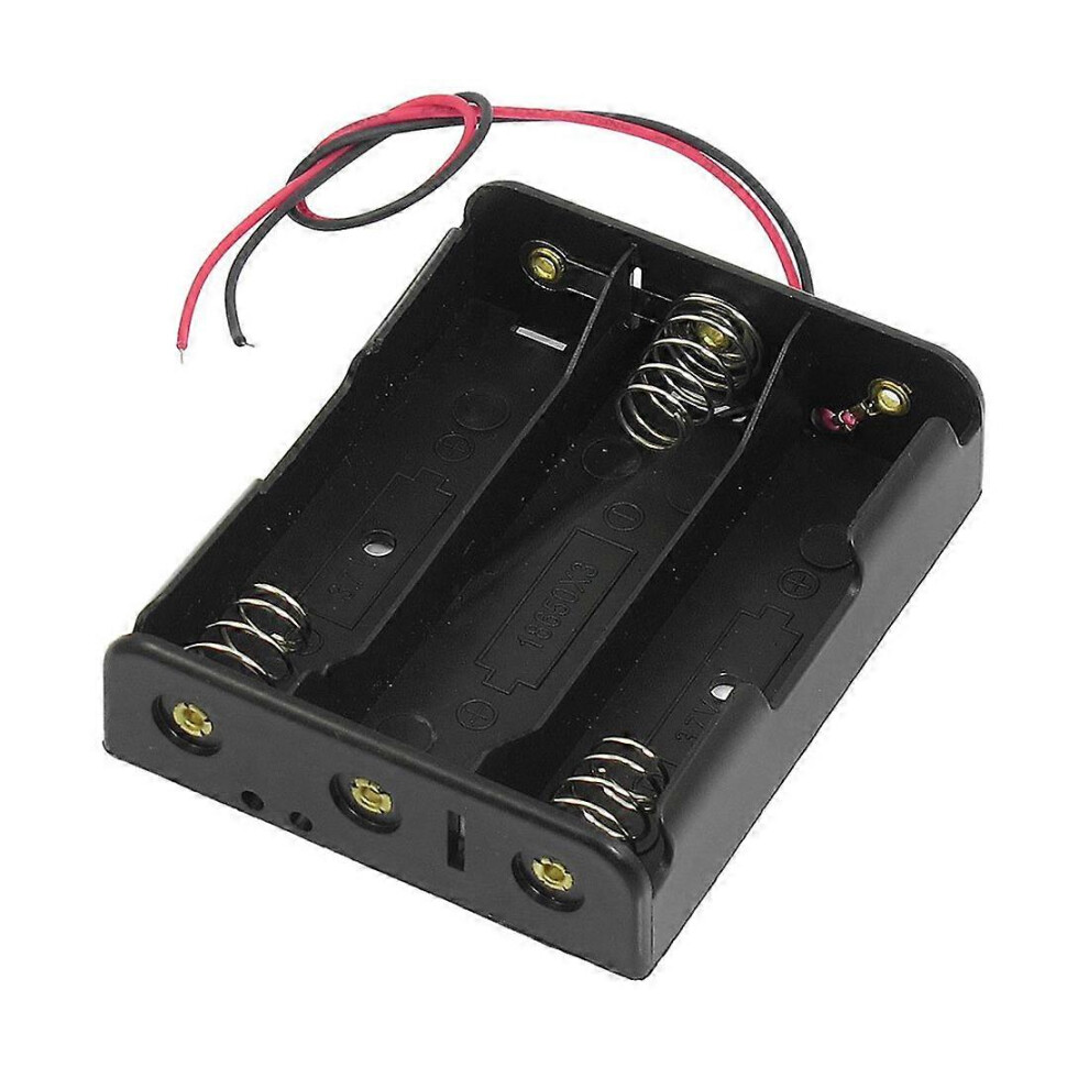 Series 3.7V Flat Tip Battery Holder Compatible With 3 X 18650 Batteries 8996953615373
