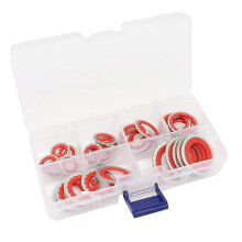 60-piece air conditioning sealing ring assortment, AC compressor seals, car air conditioning compressor port seals