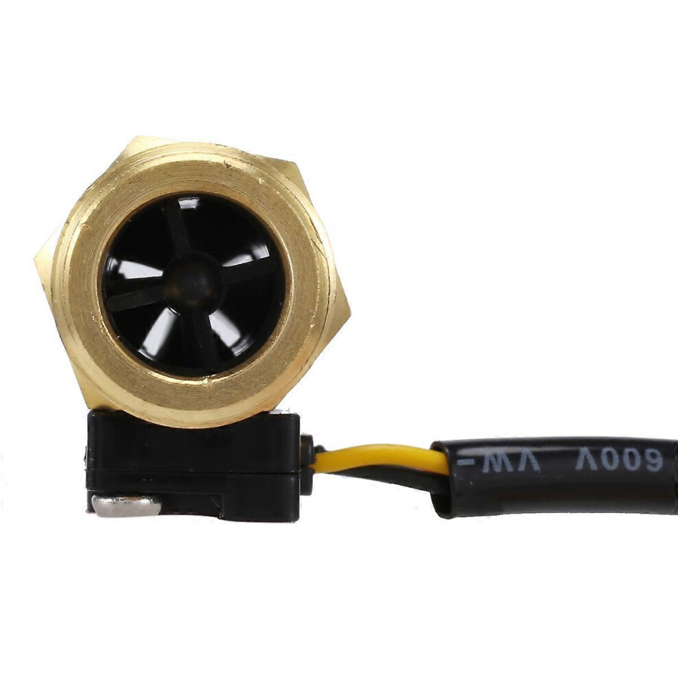 1 Piece Yf-B1 Turbine Water Flow Sensor G1/2 Inch Electromagnetic Brass Inline Hall Switch Mal 8701901290799