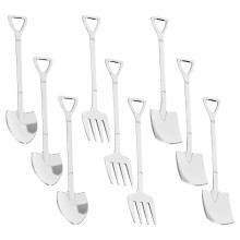 9-piece set: scoop, spoon, compatible withk, coffee scoop, spoon, scoop handle, dessert spoon, ice cream scoop