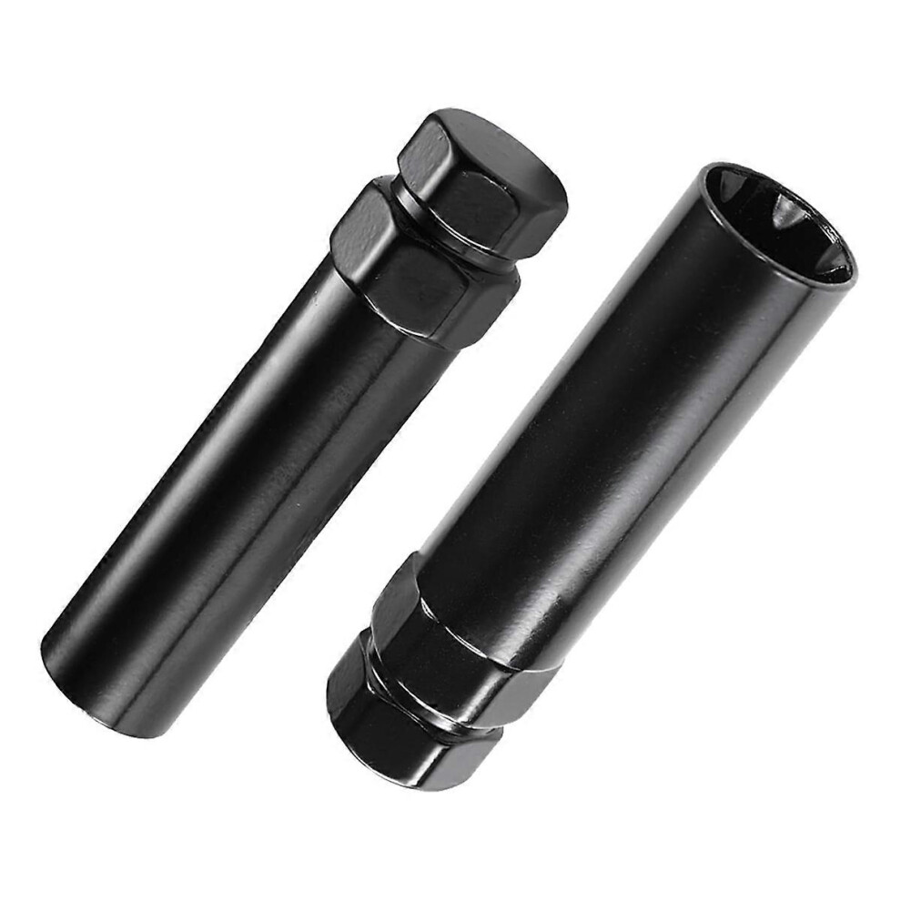 7-Spline Lug Nut Wrench 6-Spline Lug Nut Socket Removal Tool, 2-Piece With Dual Hex Drive Compatible With Aftermarket Wheels 8250412894571
