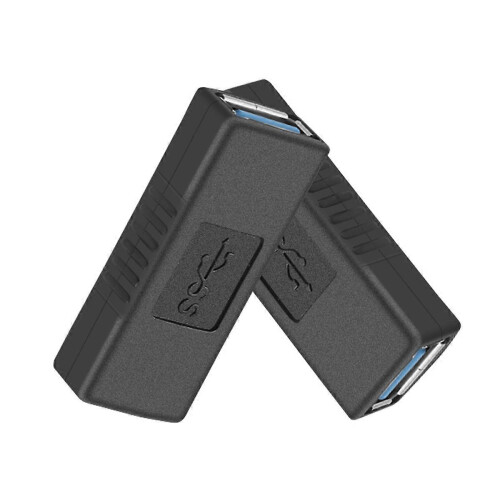 2 x Προσαρμογείς USB 3.0 τύπου A, θηλυκό σε θηλυκό, σύνδεσμος αλλαγής φύλου 1