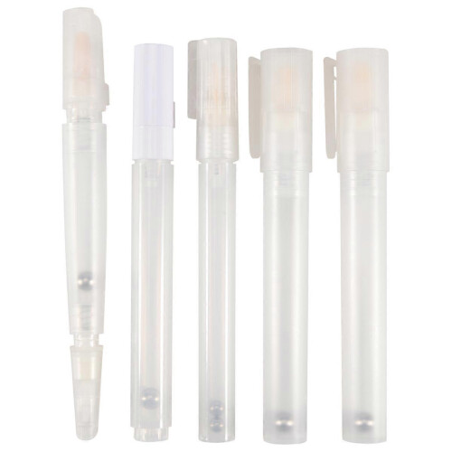 5 empty refillable colored pencils, empty refillable paint pencils for Tra painting
