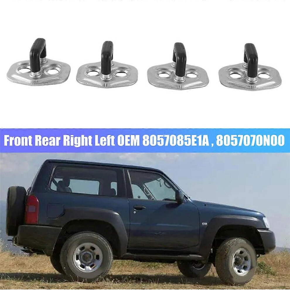 4 Pieces Front/Rear Right/Left Door Lock Strut Compatible With Nissan Patrol Gu Y61 2001-2011 Part Number: 8067159526371