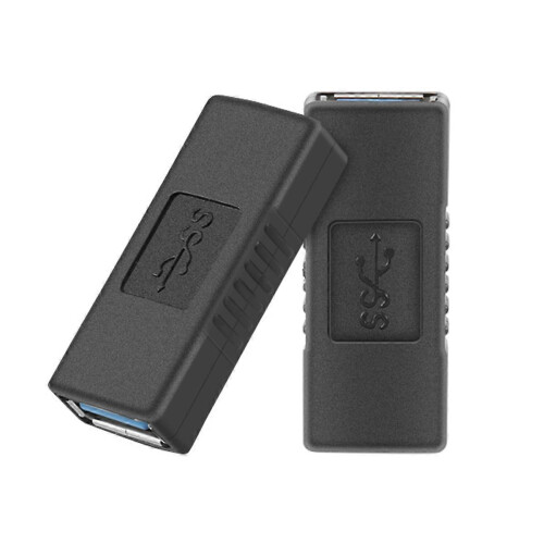 2 x Προσαρμογείς USB 3.0 τύπου A, θηλυκό σε θηλυκό, σύνδεσμος αλλαγής φύλου 2