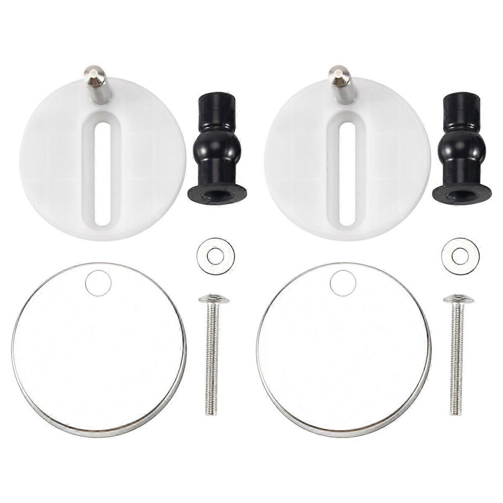 2 New Sets Of Toilet Lid Screws, Top-Fix Hinge Pack, Repair Tool Replacement 8463987180837