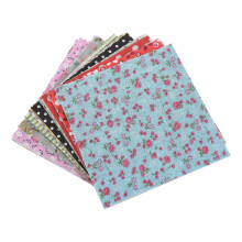 100 pieces of 10x10cm square floral cotton fabric patchwork fabric compatible with DIY crafts sewing