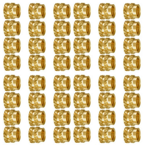 400 pieces M3 threaded knurled brass threaded inserts heat-resistant embedding nuts, M3X5X4, compatible with 3D printing