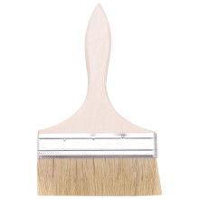 Wooden handle paintbrush with wide bristles, 220 x 135mm, wall painting tool