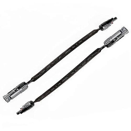 1 pair of window feedthroughs for solar cable, 16 inch flat cable for solar panel with plug and socket.