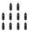 10pcs Precision Tip Application Bottles Black Metal Needle Plastic Bottle 10ML Precision Tip 1