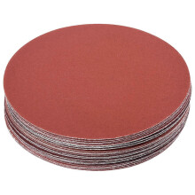 30 pieces of 5 inch (125mm) round sandpaper discs, grit 320/400/600/800/1000/1500, hook and loop backing sanding sheets