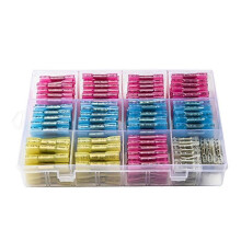 Juego de 350 conectores de crimpado termorretráctiles, juego de conectores de cable impermeables de grado marino, conectores de crimpado para