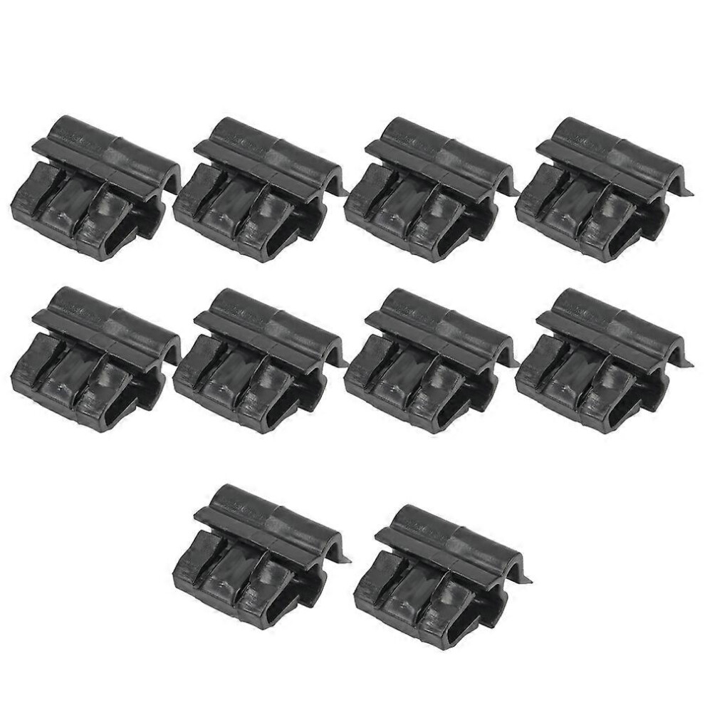 10 Pieces Compatible With Tesla Model 3 Front Trunk Plastic Buckle Front Hood Box Clip 1472872-00-C Black 8195181832792
