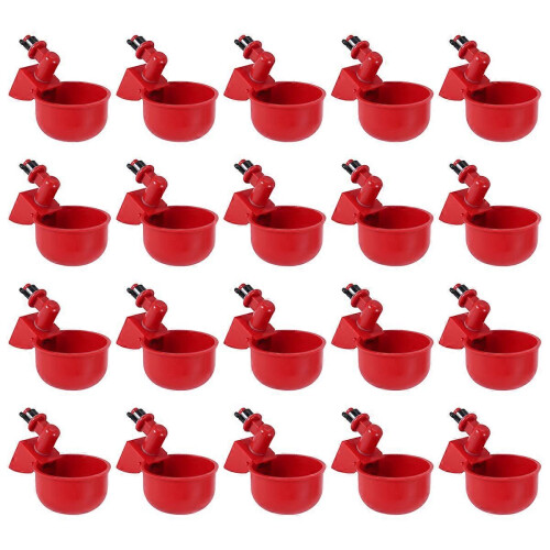 20 Automatic Poultry Drinking Cups, Chicken Water Cups, Duck Drinking Machine, Hanging Drinking Cups 1