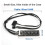 9-pin USB header splitter, USB 2.0 header splitter with SATA power cable, internal USB hub compatible with CPU/RG 5