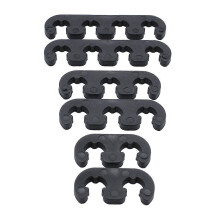 Separador de cables de encendido de plástico negro universal de 7 mm y 8 mm para Fo