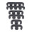 7mm 8mm plastic ignition cable separator, universal black, compatible with Fo 1