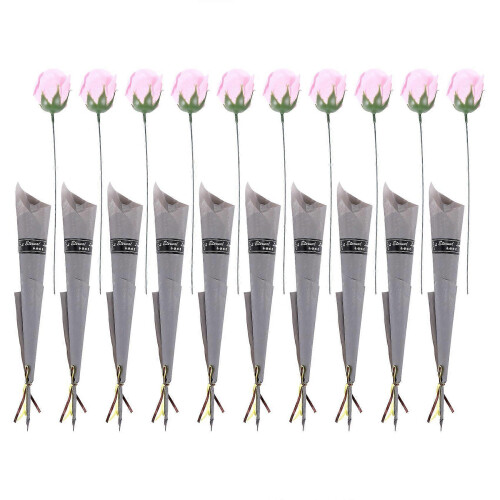 Set di 10 rose di sapone artificiali coreane, ideali per San Valentino. 1