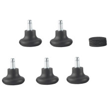 5-pack bell glides compatible with office chairs without wheels, replacement casters compatible with swivel chairs with fixed supports