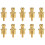 10 gold-plated RCA plug caps, short-circuit socket, phono connector RCA shielding jack socket protection 2