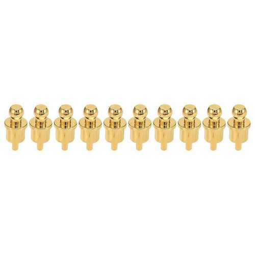 10 gold-plated RCA plug caps, short-circuit socket, phono connector RCA shielding jack socket protection 2